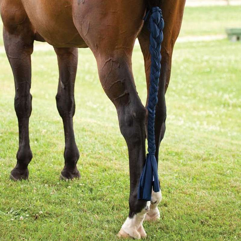 Horse Protective Supplies Ponytail Anti-Mosquito Fossil Warming Horse Tail Package(Green)