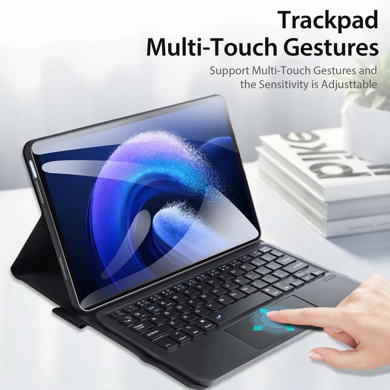 For Xiaomi Pad 6 / Pad 6 Pro DUX DUCIS TK Series Bluetooth Keyboard Leather Case with Touchpad(Bl...