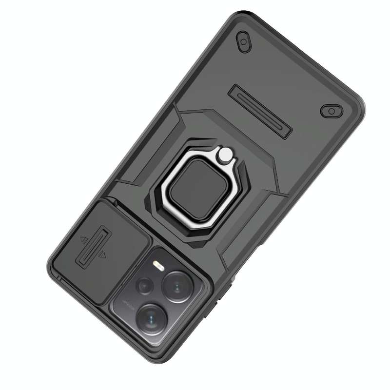 For Xiaomi Redmi Note 12 Pro+ 5G Global Sliding Camshield TPU + PC Shockproof Phone Case with Hol...