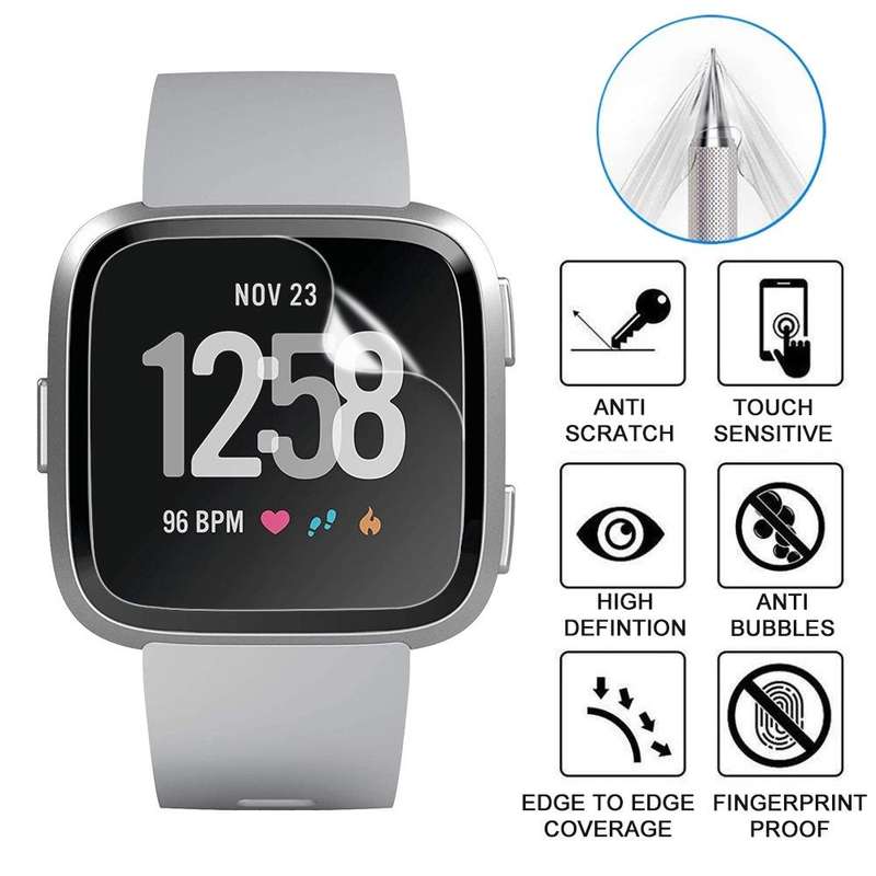 For Fitbit Versa Soft Hydrogel Film Watch Screen Protector