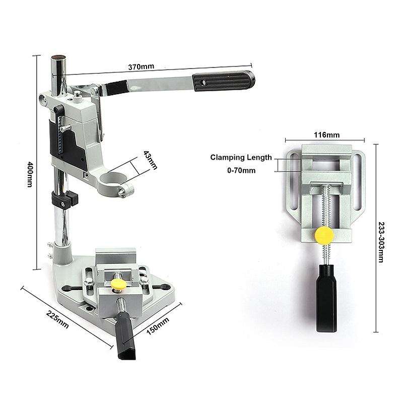 Multifunctional Electric Hand Drill Stand Mini Woodworking Fixed Table, Model: 1105