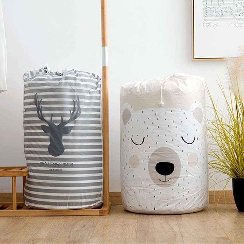 Large-capacity Household Waterproof Moisture-proof Quilt Storage Bag Packing Bag(Striped Deer)