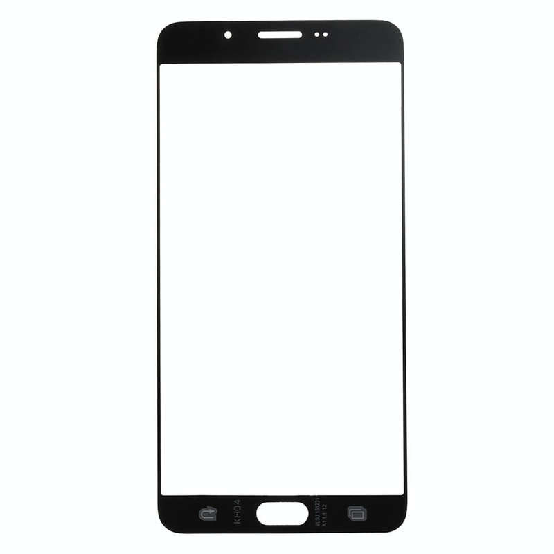 For Samsung Galaxy A9 (2016) / A900 10pcs Front Screen Outer Glass Lens (Black)