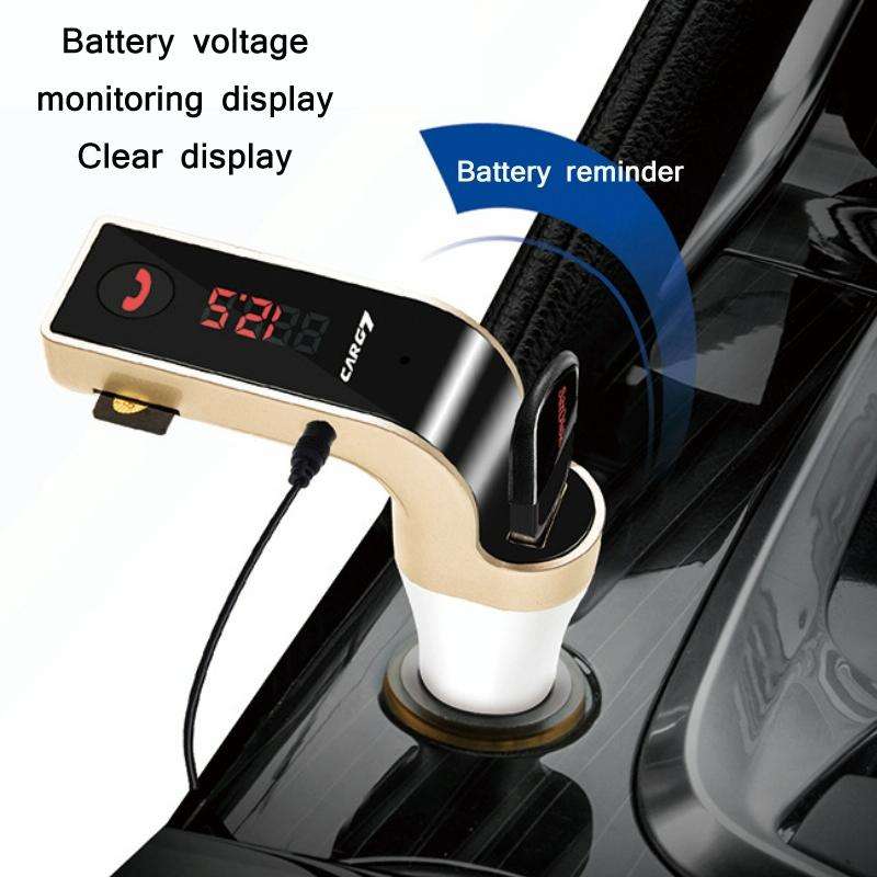 G7 Car Hands-Free Bluetooth FM Player MP3(Black)