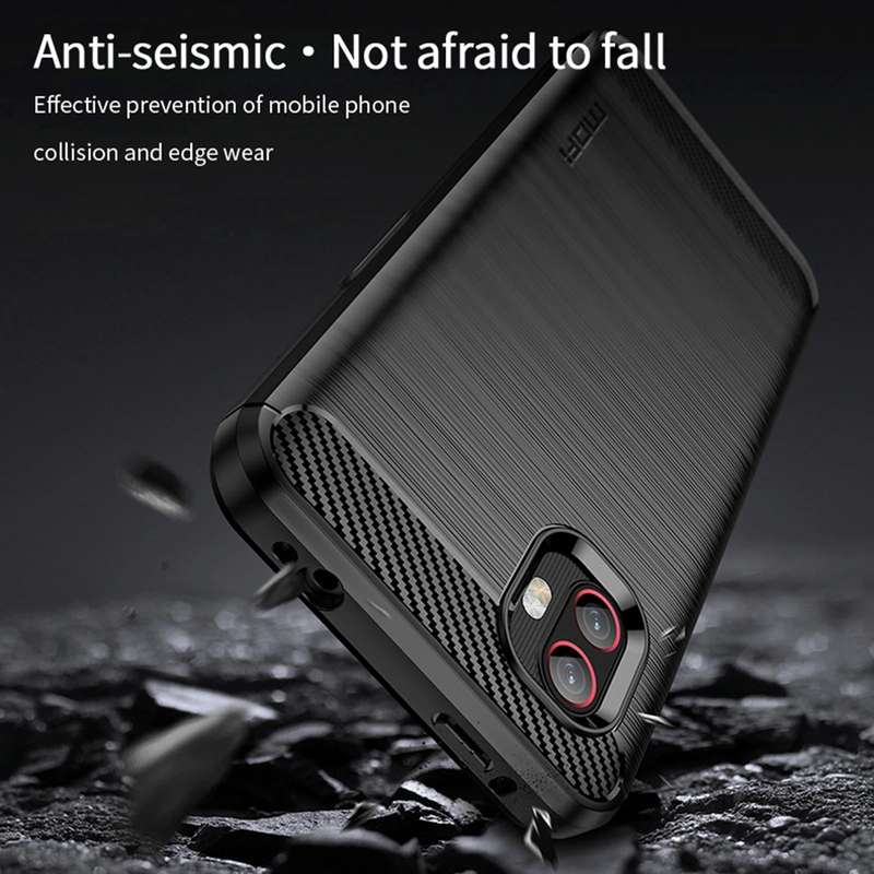 For Samsung Galaxy Xcover6 Pro / Xcover Pro 2 MOFI Gentleness Brushed Carbon Fiber Soft TPU Case(...