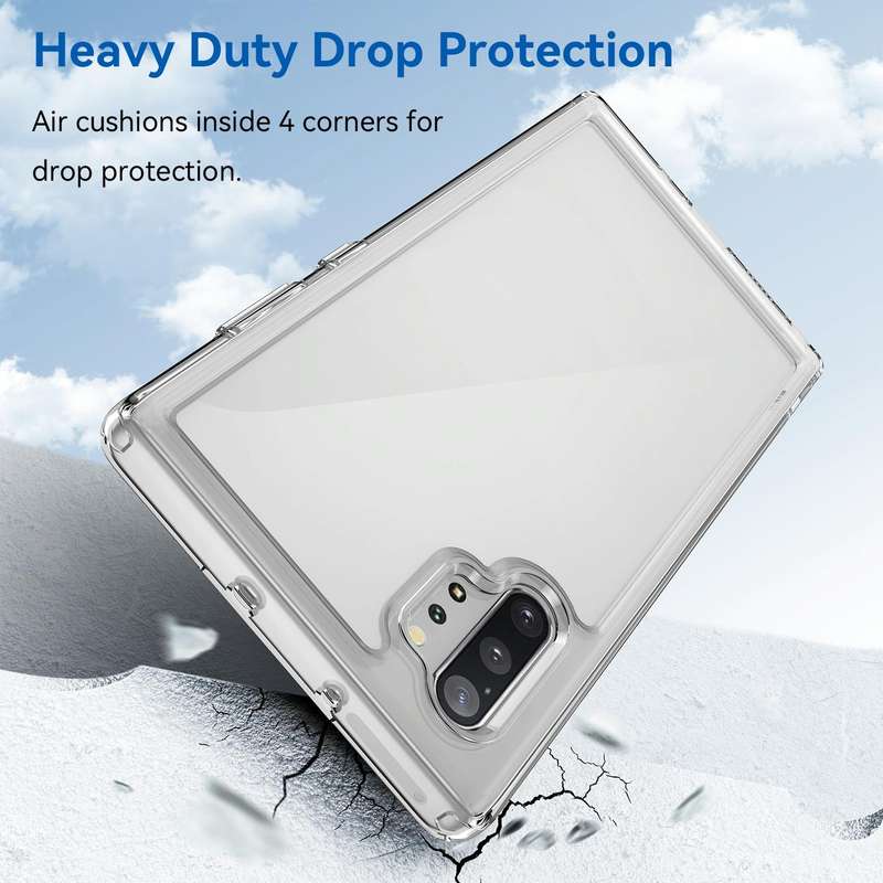 For Samsung Galaxy Note10+ 5G Colorful Series Acrylic + TPU Phone Case(Transparent)