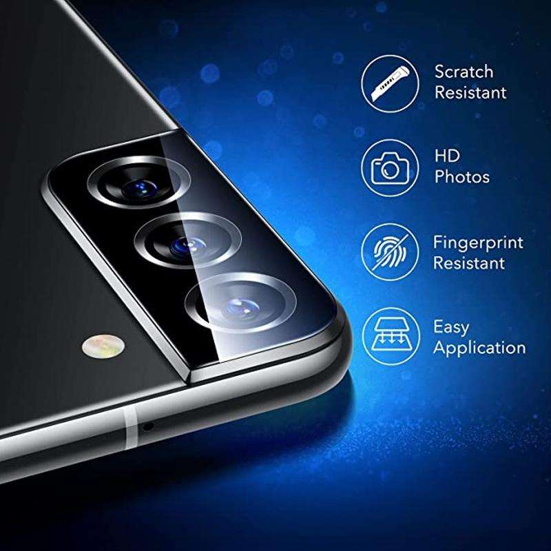 For Samsung Galaxy S22 5G 2pcs 3D Curved Edge Full Screen Tempered Glass Film with 2pcs Lens Prot...