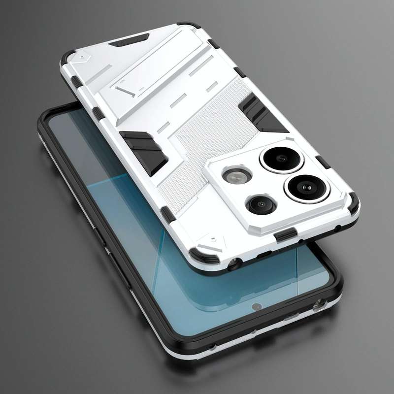 For Xiaomi Redmi Note 13 Pro+ Punk Armor 2 in 1 PC + TPU Phone Case(White)