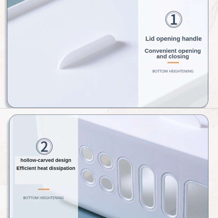 XM009 Plastic Plug-In Electric Wire Storage Box Power Board Wire Clip Box Charger Storage Finishi...