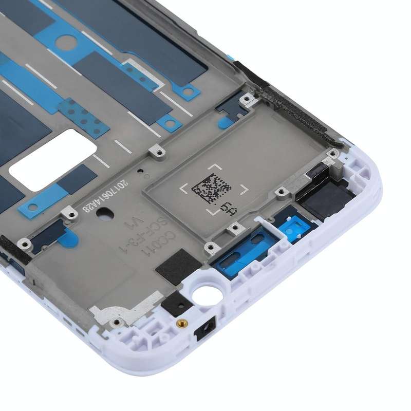 For OPPO A77 / F3 Front Housing LCD Frame Bezel Plate  (White)