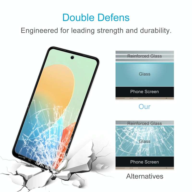 For TECNO Pop 8 50pcs 0.26mm 9H 2.5D Tempered Glass Film