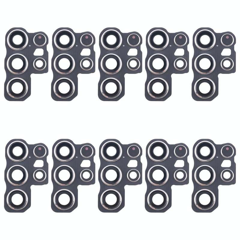 For Samsung Galaxy S24 Ultra SM-S928B 10pcs Original Rear Camera Lens Cover(Silver)