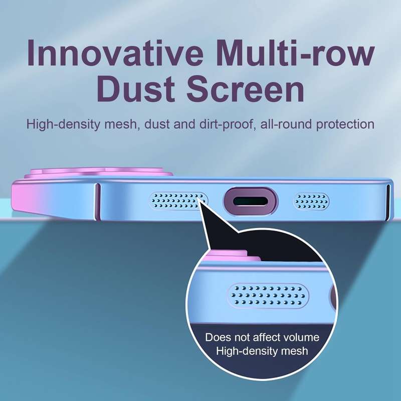 For iPhone 14 Pro Max Skin Feel Frosted Gradient Phone Case(Purple)