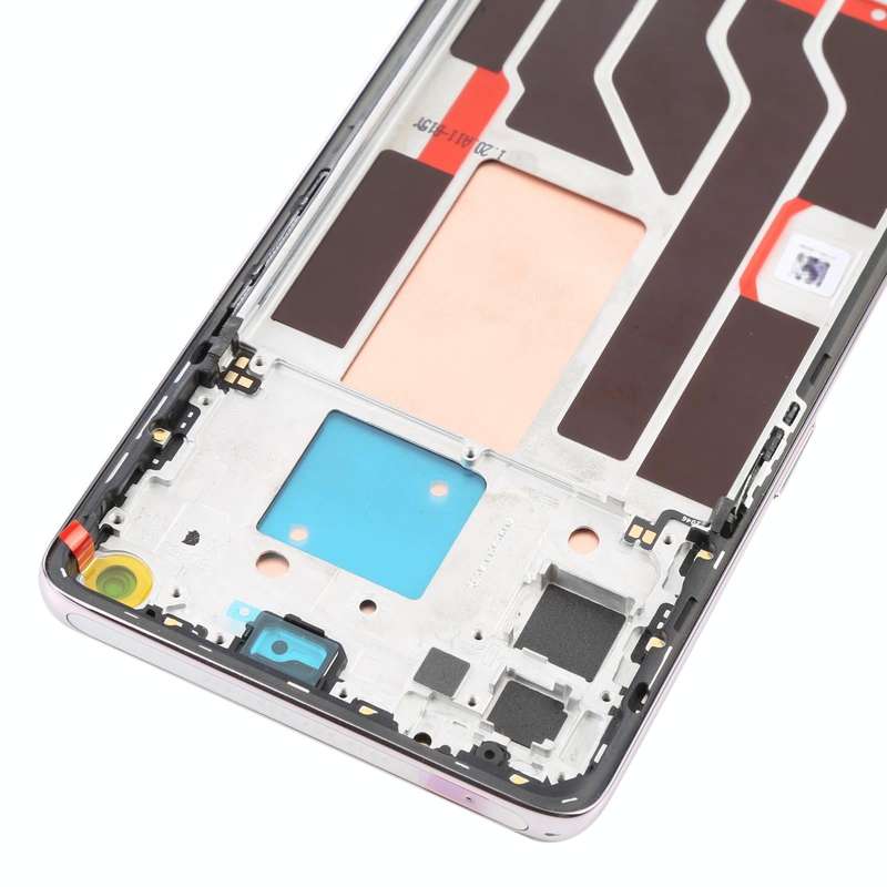 Original LCD Screen For OPPO Reno5 Pro 5G Digitizer Full Assembly with Frame(Silver)