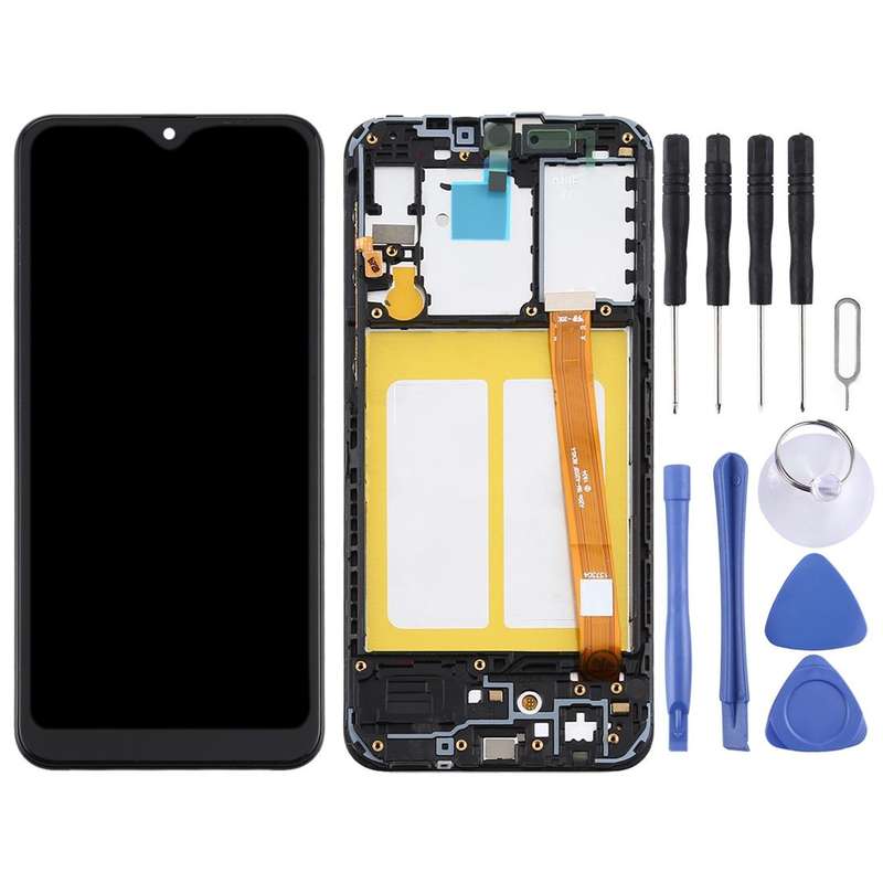 TFT LCD Screen for Samsung Galaxy A10e Digitizer Full Assembly with Frame (Black)
