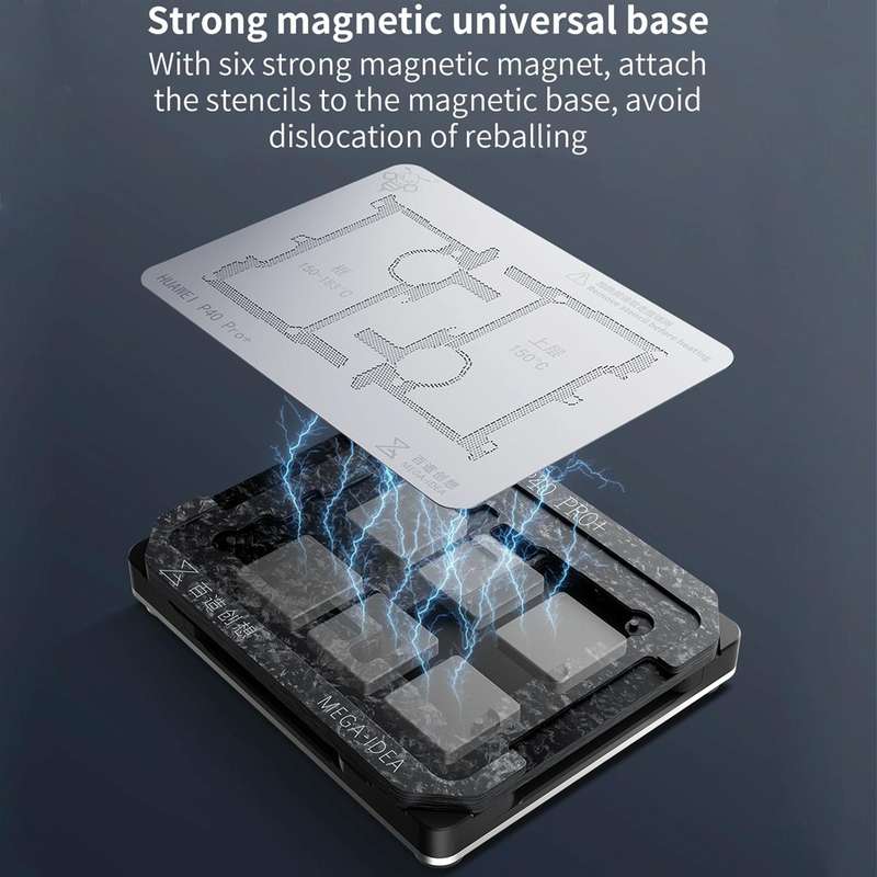 For iPhone 12 Series Qianli Mega-idea Multi-functional Middle Frame Positioning BGA Reballing Pla...