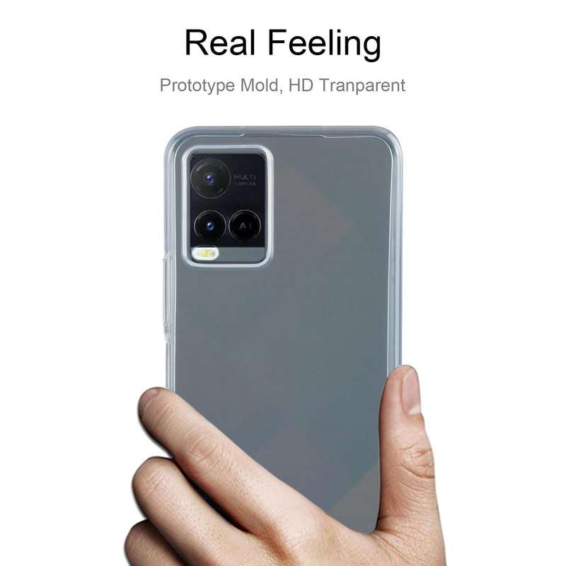 For vivo Y21 0.75mm Ultra-thin Transparent TPU Soft Protective Case