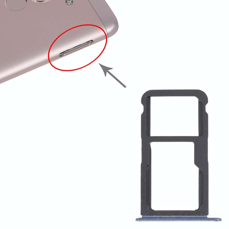 SIM Card Tray + SIM Card Tray / Micro SD Card Tray for Honor Play 6 (Blue)
