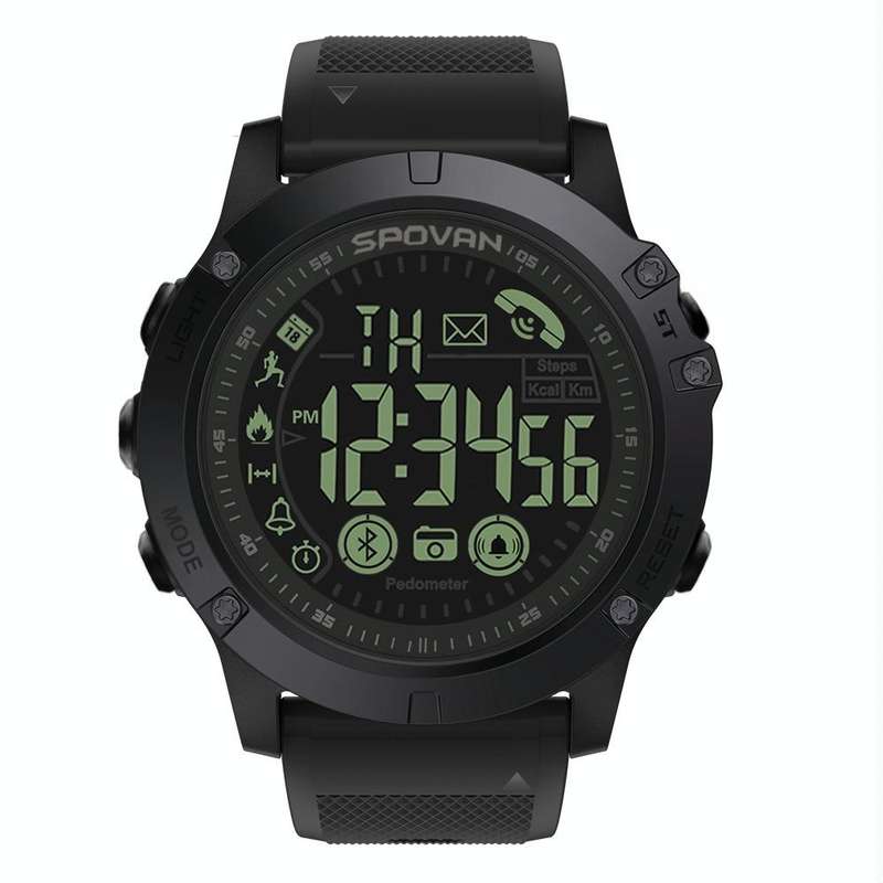PR1-2 1.24 inch IP68 Waterproof Sport Smart Watch, Support Bluetooth / Sleep Monitor / Call Remin...