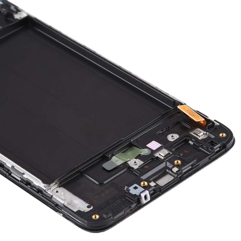 Original Super AMOLED LCD Screen for Galaxy A70 Digitizer Full Assembly with Frame