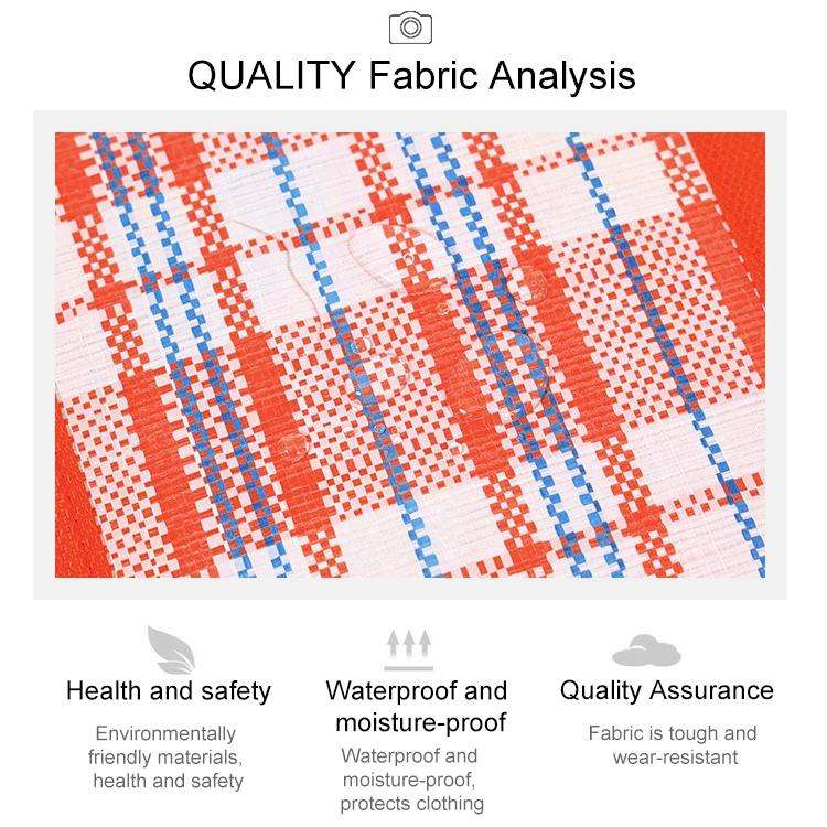 68x50x24cm Woven Bags Moving Bags Packing Bags Dustproof and Moistureproof Quilt Storage Bag(Rand...