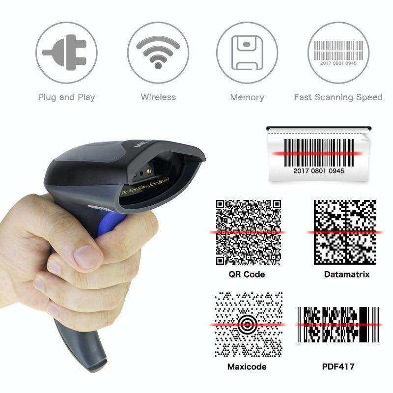 NETUM High-Precision Barcode QR Code Wireless Bluetooth Scanner, Model: Bluetooth + 2.4G + Wired