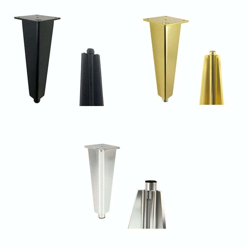 Adjustable All Aluminium Furniture Stand Legs, Height: 23cm(Black)