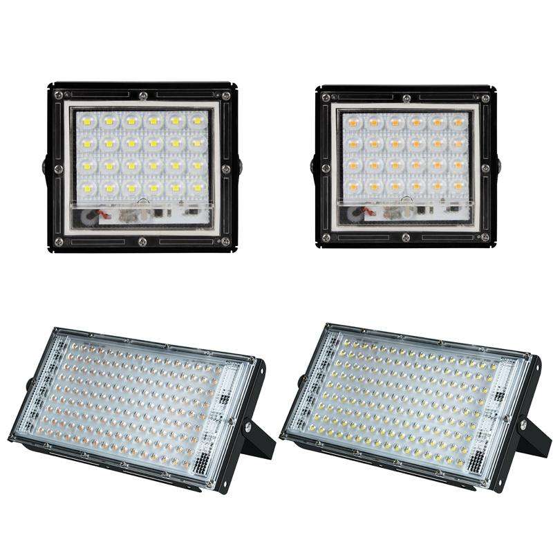 Waterproof LED Construction Site Flood Light, Specs: 25W 24 Beads (Warm White)