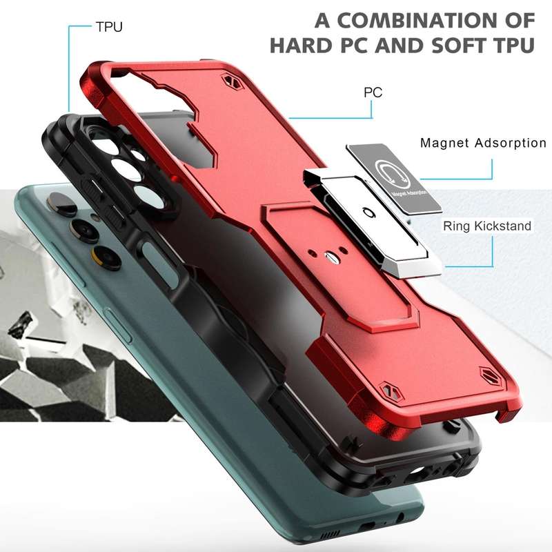 For Samsung Galaxy A14 5G Non-slip Shockproof Armor Phone Case(Green)