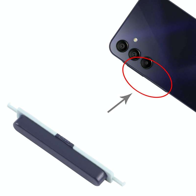 For Samsung Galaxy A15 4G SM-A155F 10pcs Original Power Button and Volume Control Button (Black)