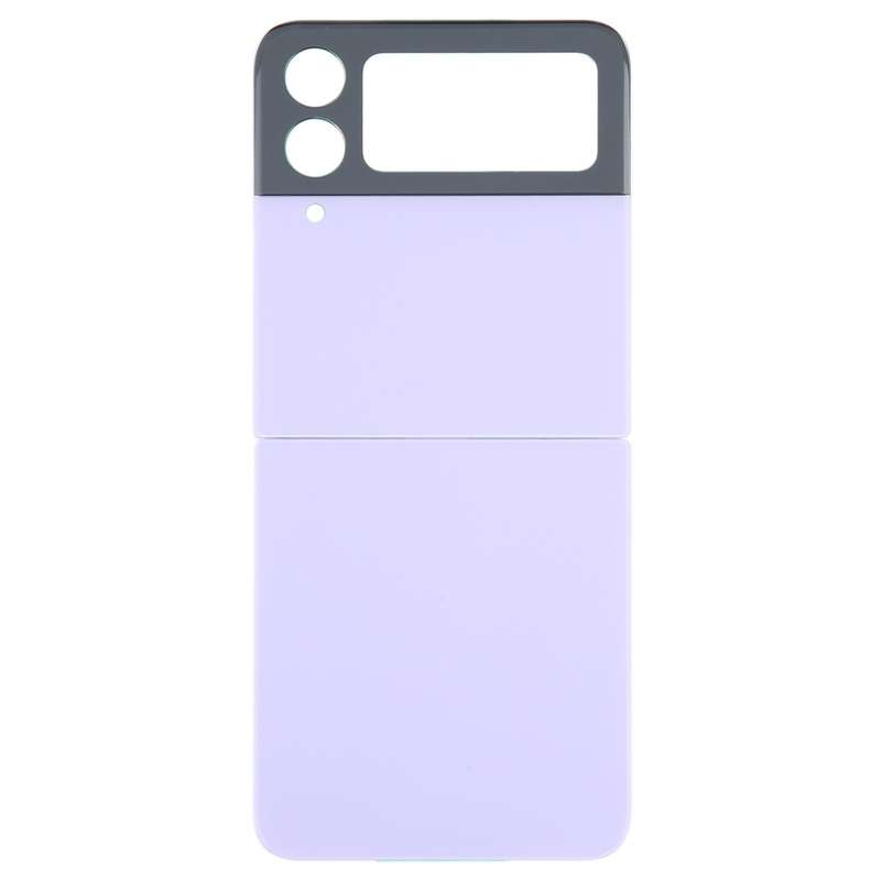 For Samsung Galaxy Z Flip4 SM-F721B Battery Back Cover with Camera Lens Cover(Purple)