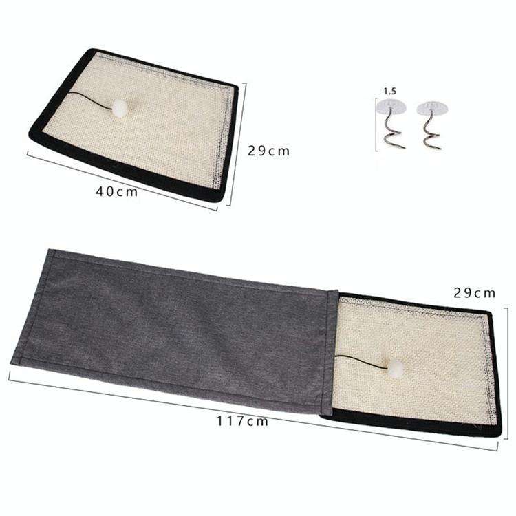 Natural sisal pet cat scratch board cat scratch pad sofa protector(Beige Handrail Pad)