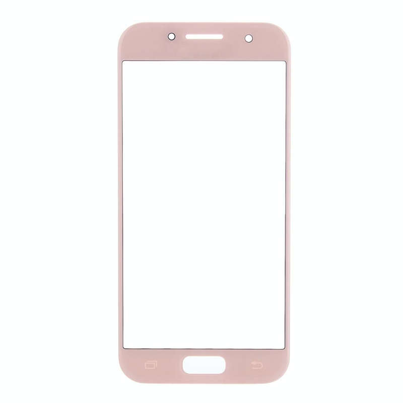 For Samsung Galaxy A3 (2017) / A320 10pcs Front Screen Outer Glass Lens (Pink)