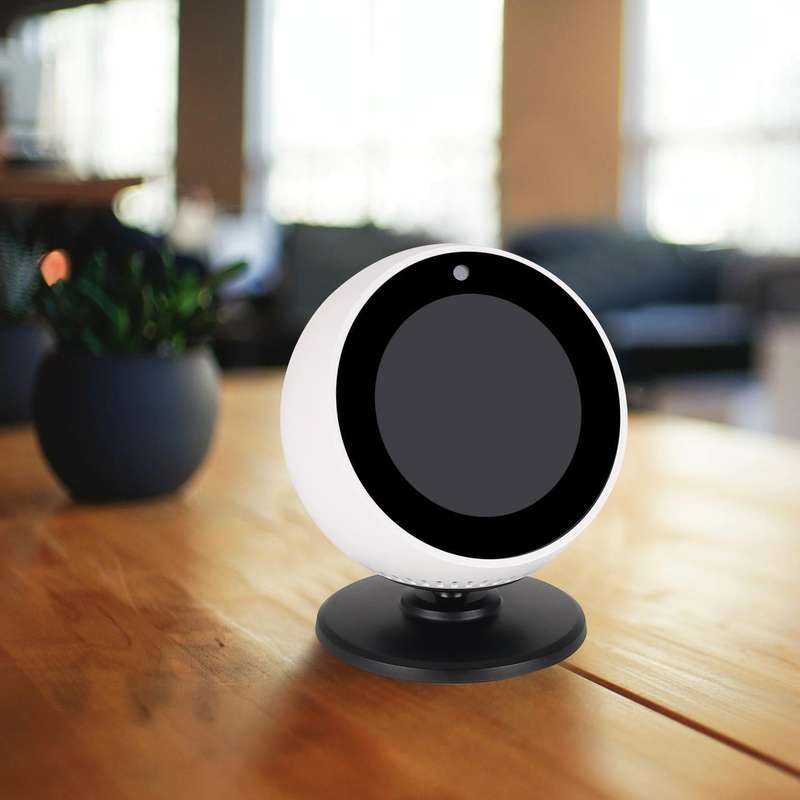A311 For Amazon Echo Spot Angle Adjustable Bluetooth Speaker Magnets Bracket(Black)