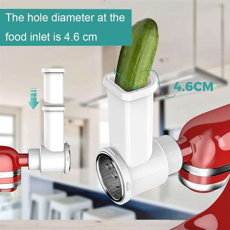 For KitchenAid 4.5QT/5QT Vertical Mixer Kitchen Vegetable Slicer and Grater(KA-006)