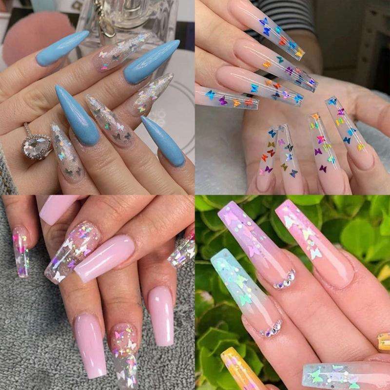 2 PCS Nail Art Butterfly Laser Symphony Sequins, Specification:29
