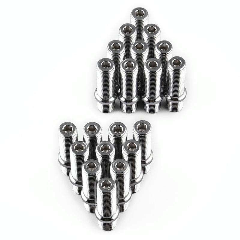 20 PCS 5.8cm Universal Car Modification Extended Wheels Stud Conversion M12x1.25 to M12x1.5 Screw...