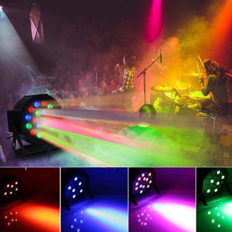 36W 36 LEDs DMX512 RGB LED PAR Light with Remote Control, Strobe + Sound Control + Self-propelled...