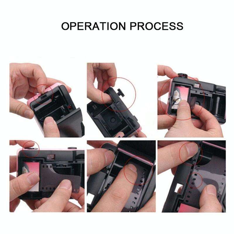 SUC4 5m Waterproof Retro Film Camera Mini Point-and-shoot Camera for Children (Orange)
