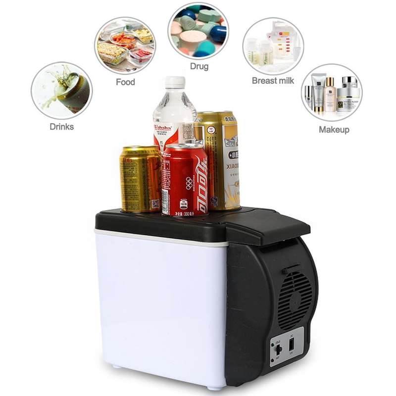 Car Auto 48W Portable Multi-Function Cooling and Warming 6L Low Noise Refrigerator for Car and Ho...