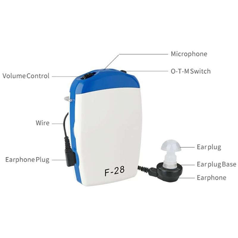 AXON F-28 Sound Amplifier Deaf Hearing Aids(Blue White)