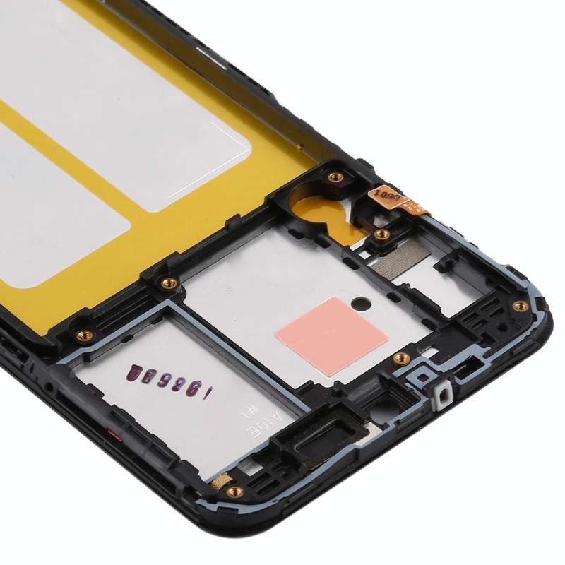 For Samsung Galaxy A10e Front Housing LCD Frame Bezel Plate (Black)