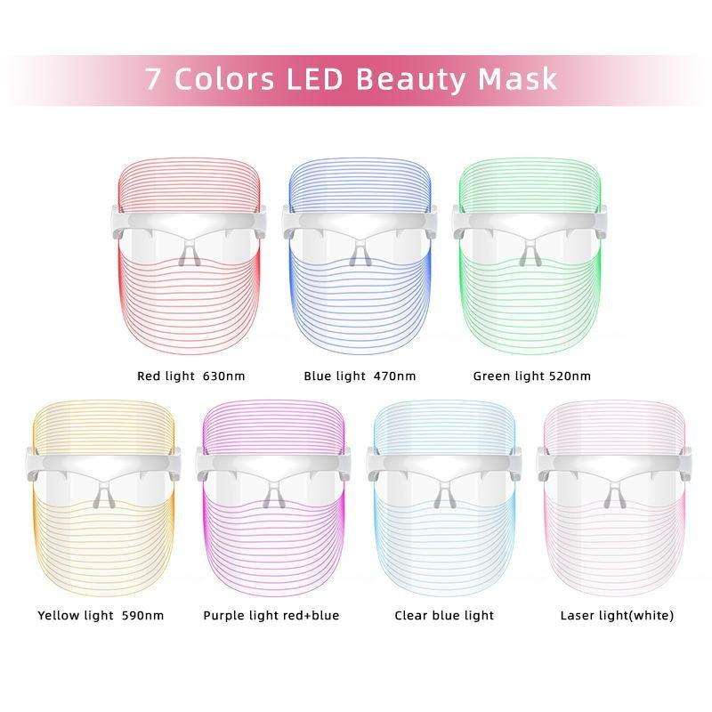 LED IPL Photon Beauty Skin Rejuvenation Instrument, Specification: 908 Seven Color(White)
