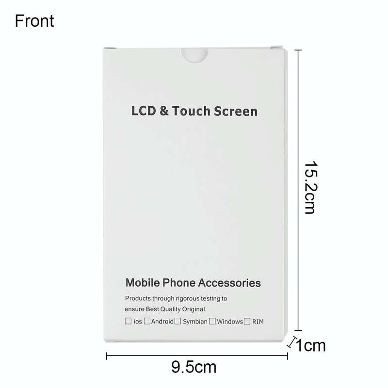 50 PCS Cardboard Packaging White Box for iPhone 8 / 7 LCD Screen and Digitizer Full Assembly