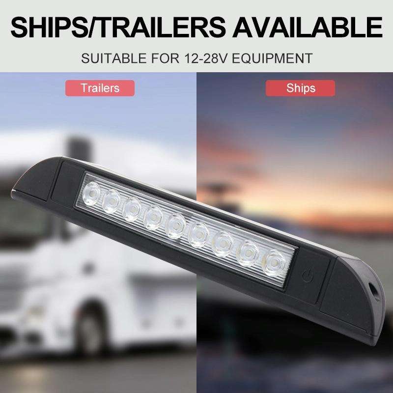 RV / Yacht Awning LED Strip Light DC12-28V with 9 LEDs Lamp Beads (White)