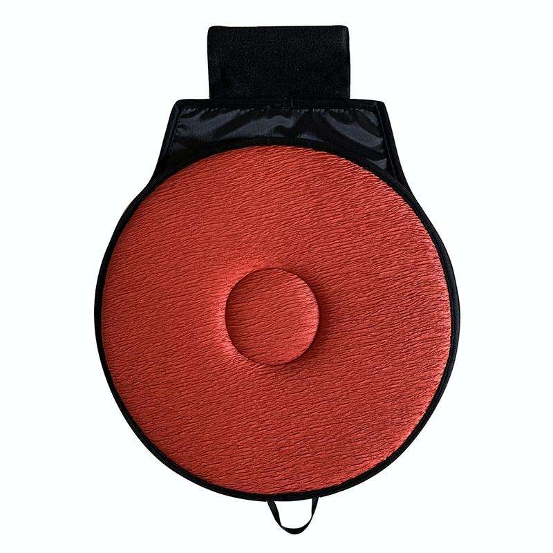 360 Degree Rotation Car Seat Cushion Whirling Seat Mat (Vermilion)