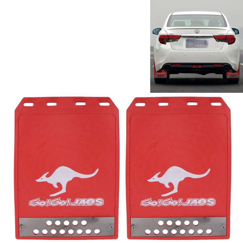 Premium Heavy Duty Molded Splash Front and Rear Mud Flaps Guards, Medium Size, Random Pattern Del...