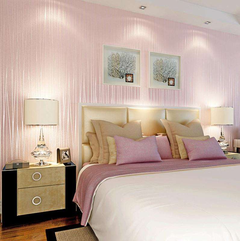Modern Minimalist Bedroom Living Room Self-Adhesive Non-Woven Wallpaper Sticker, Specification: 0...