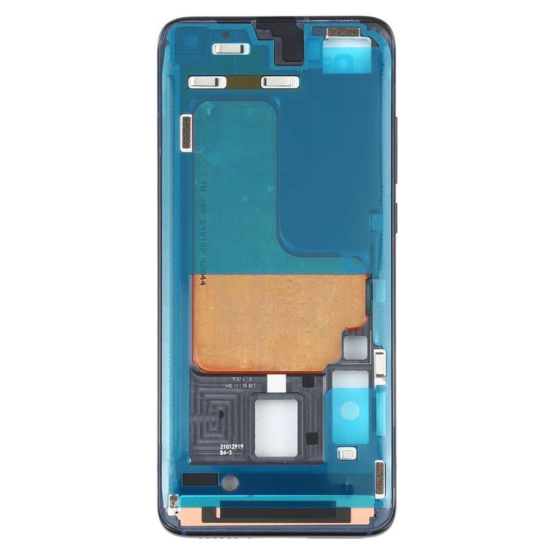 Original Front Housing LCD Frame Bezel Plate for Xiaomi Mi 10S(Black)