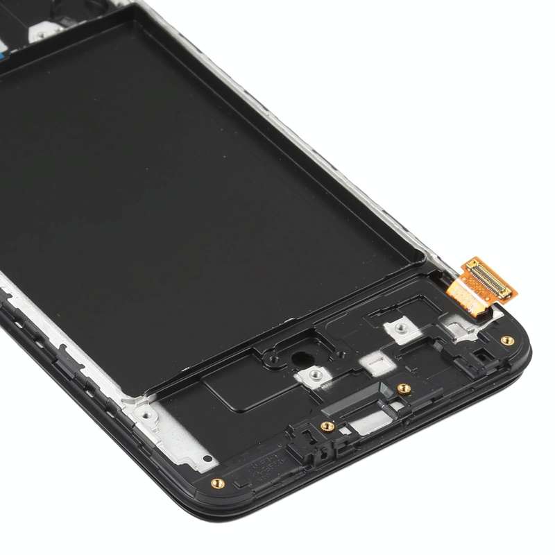 OLED LCD Screen for Samsung Galaxy A70 SM-A705 (6.39 inch) Digitizer Full Assembly with Frame (Bl...